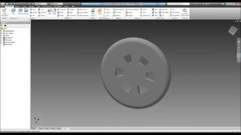 Creating the Train Wheel in Autodesk Inventor