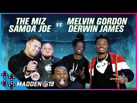 MADDEN NFL 19: MIZ & SAMOA JOE vs. LA Chargers’ MELVIN GORDON & DERWIN JAMES – Gamer Gauntlet