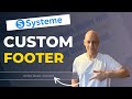 Create a Reusable Footer in Systeme.io (Fast & Easy)