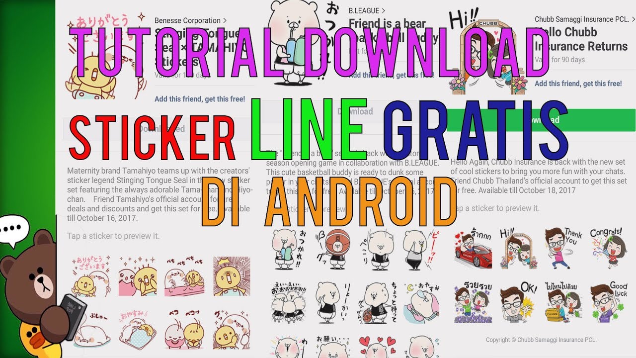 Tutorial Cara Download Sticker Line Gratis Di Android 2017 2018