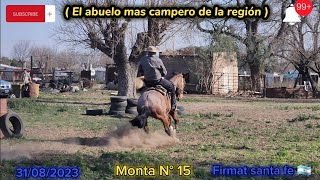 El abuelo mas campero con el rabicano en la  monta N° 15 🇦🇷