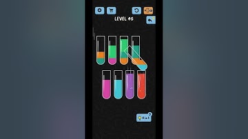 Water sort puzzle level 45  walkthrough!! Android gaming