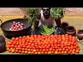 TOMATO RICE !!! Amazing Tomato Rice Prepared by My daddy ARUMUGAM / Village food factory