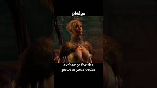 pledge — Dragon age : Awakening dialogue scene