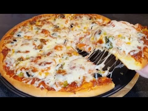 Вот как нужно готовить тесто для пиццы! Настоящая вкусная пицца И никаких сложностей!