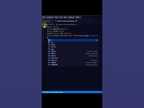 Can you write your name in python turtle 😱🔥🔥/PYTHON WORLD - YouTube