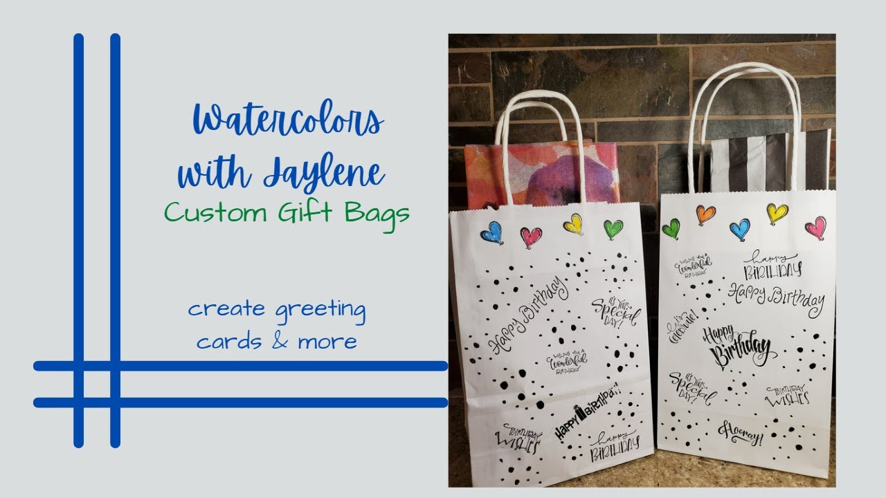 Custom Birthday Gift bags. Family fun creating gift bags. YouTube