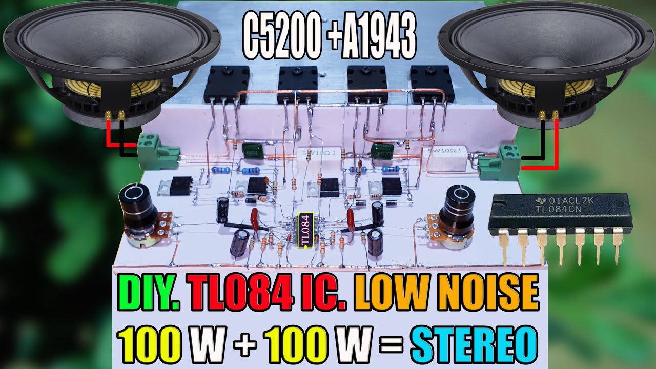 C5200 and a1943 Amplifier circuit 850w. Сборка за 100к 2024