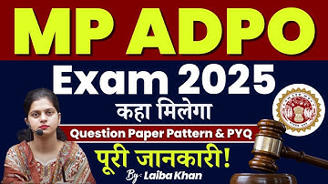 MP ADPO Exam 2025 Insider Reveals TOP Tips for Cracking Question Paper Pattern