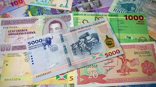 ✅ AMAZING MONEY WORLD: BURUNDI Banknotes! 🇧🇮☀️🌍