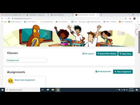 BrainPOP Jr   Teacher Log in Import Class Edit Class