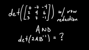How to Get Determinant Through Row Reduction: (Determinants 2/2) [Passing Linear Algebra]