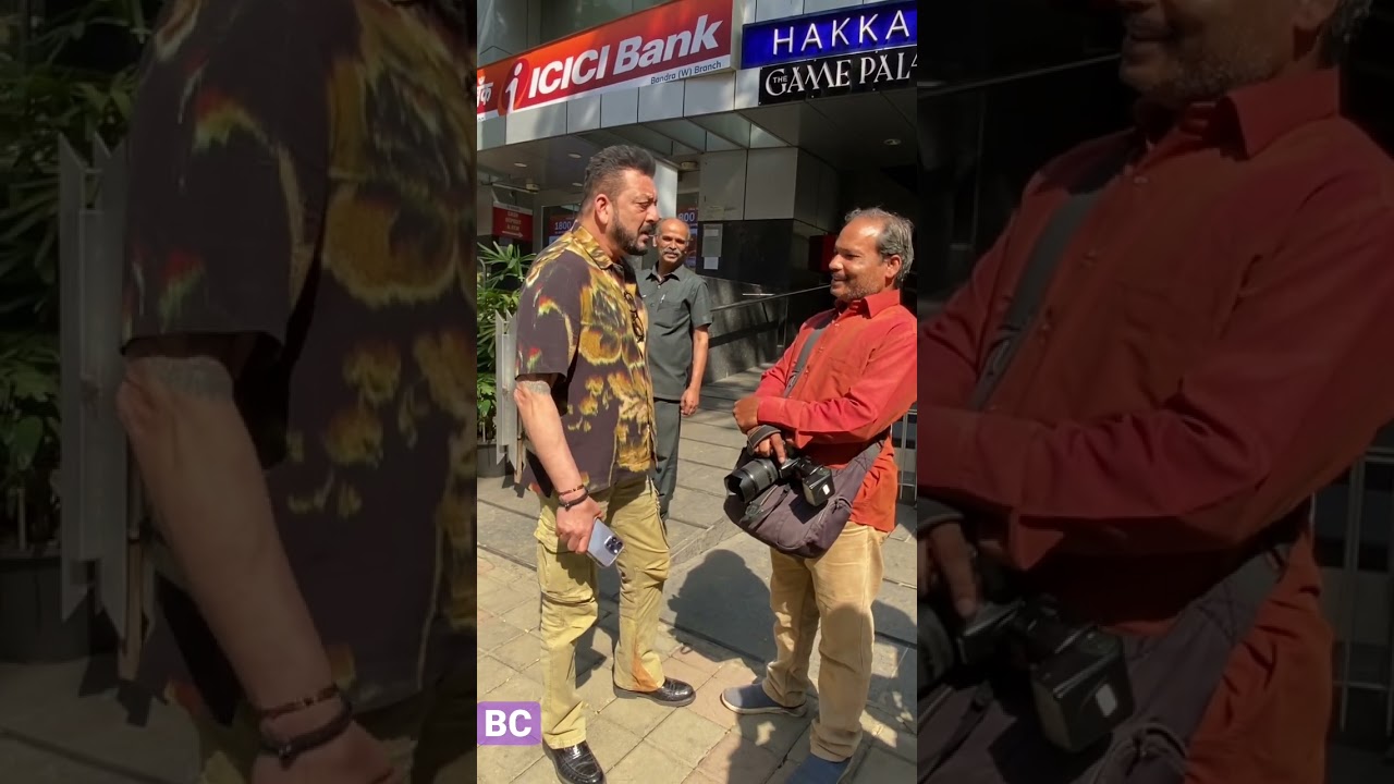 Sanjay Dutt and family spotted at outside restaurant in Bandra