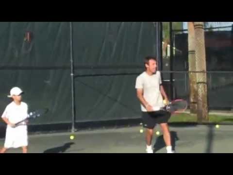 JAMESON CORSILLO AND MATS WILANDER PLAY TENNIS - 2011 - YouTube