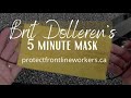 5-MINUTE MASK WITH FILTER POCKET: Protect Frontline Workers