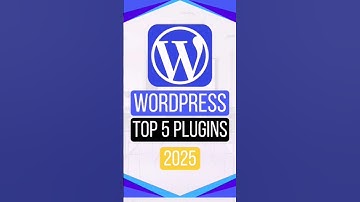 Top 5 Must have WordPress Plugins 2025 #shorts