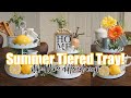 SUMMER TIERED TRAY DECORATE WITH ME 2020 | SUMMER TIERED TRAY INSPIRATION | Modern Farmhouse Decor