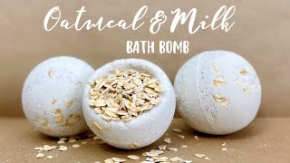 Make Oatmeal and Milk Bath Bath Bombs to Soothe Skin!