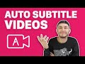 How to add subtitles to a video automatically