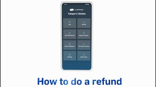 Capitec | Pro card machine | How to do refunds