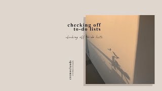 checking off to-do lists: preparing gifts, birthday mail, packing orders // cremeclouds