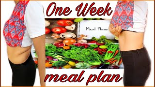 Simple Meal Plan To lose 3-5kg In a Week - Burn Fat And Lose Weight/Healthy Dieting..