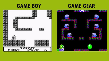 Game Boy Vs Game Gear - Bubble Bobble