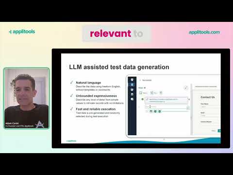 LLM-Powered Test Data Generation - video from Applitools