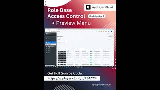 Preview Menu - Role Base Access Control Codeigniter 4 & MySQL #shorts