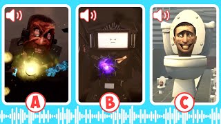 GUESS Monster's Voice #62 G-Man 2.0, Titan TV Man, Large Toilet | Skibidi Quiz