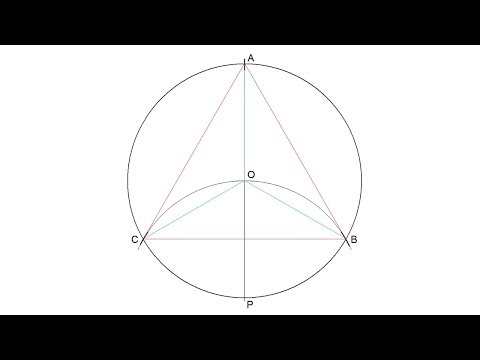 How to divide a circle into three equal parts