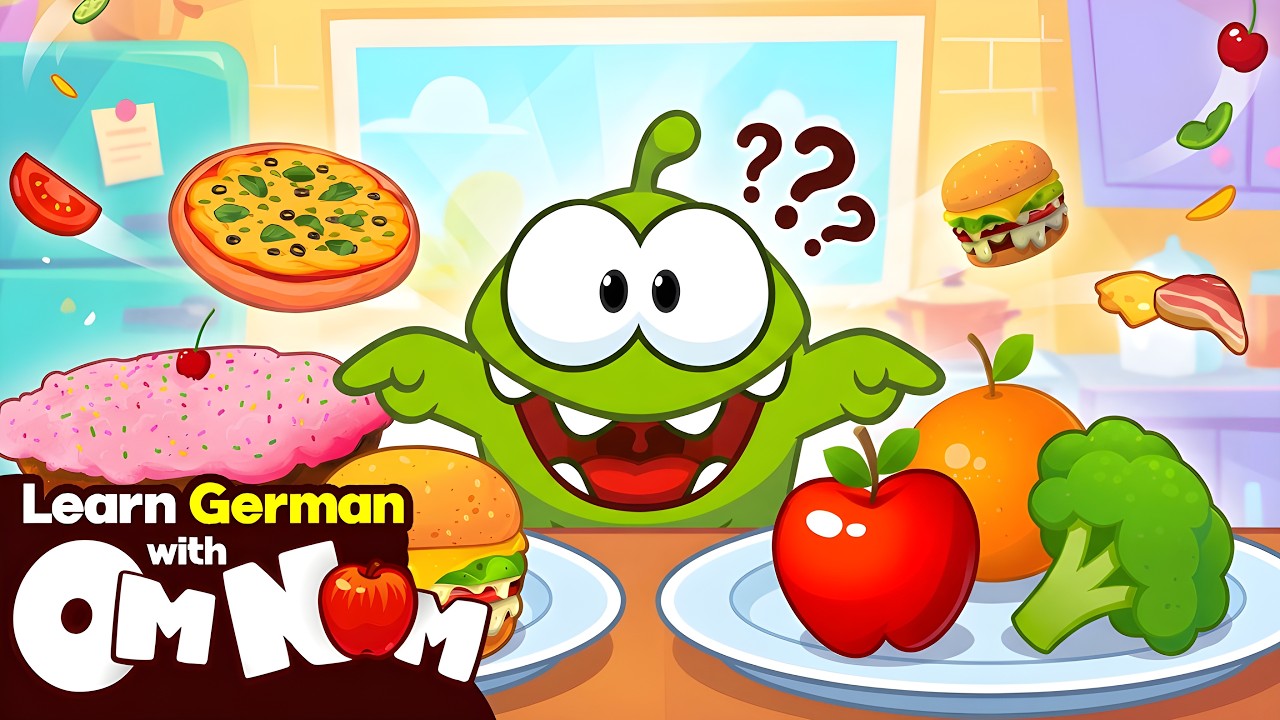 Lerne Gesund vs. Ungesund mit Om Nom | Lerne Deutsch | Lehrreiche Videos