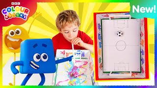 Football Crafts | Art and Colours for Kids | @colourblocks image
