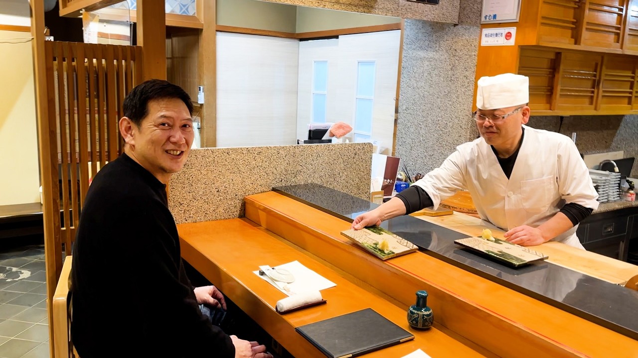 急遽 お父さんを高級寿司に連れて行きました【親孝行】