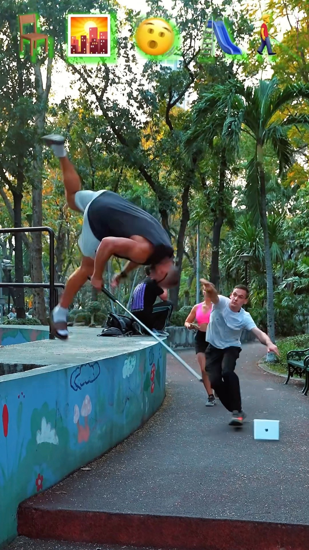 Parkour Pranks with Emojis??#kiryakolesnikov #prank #funny #comedy #stunt #parkour #flip