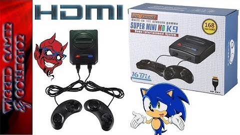 Sega Mini Classic - K9 HDMI - 168 in 1 Retro Game Console Unboxing / Review