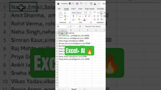 Excel + AI = Data Cleaning in 10 sec 🔥 (Claude Trick)