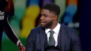 Micah Richards reaction to sterling miss. Man city 1-3 Lyon