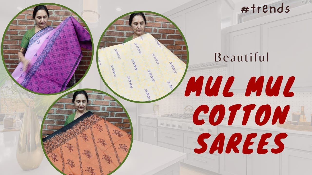 Mul Mul Cotton Sarees By Anitha Reddy Jejis Vlogs - YouTube