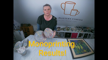 Toptip voor pottenbakken: Hoe zijn de Monoprinted Pieces geworden? Video/tutorial over pottenbakk...