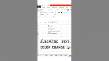 Cell Text Color Change trick in Excel #shorts #viral #exceltips #exceltutorial #excel #youtube