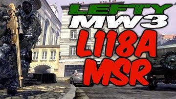 MW3: L118A vs. MSR (Modern Warfare 3 Sniping Gameplay)