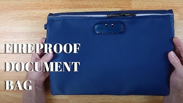 Fireproof Document Bag with Lock - Keep Your Important Documents Safe | Product Review