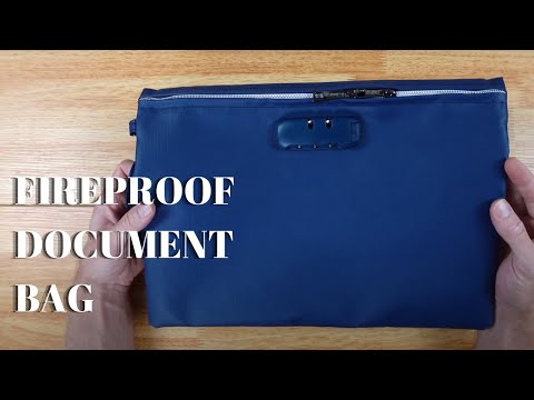 Fireproof Document Bag with Lock - Keep Your Important Documents Safe | Product Review