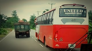 Street Race Between United Paribahan VS Ena Transport on Dhaka to Sylhet Highway || BD BUS RACER 🔥🔥 screenshot 4