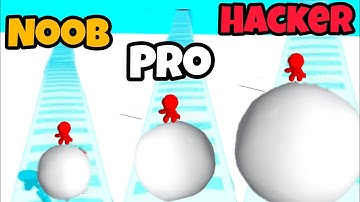 NOOB vs PRO vs HACKER - Snow Race #gameplay #games