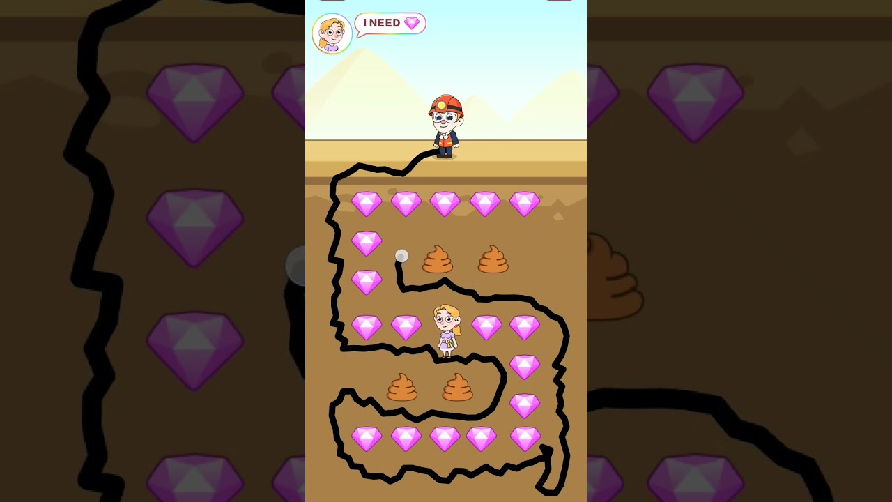 Diamond 💎 pulling and save the girl 