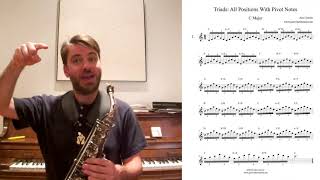 Saxophone Triads Workout