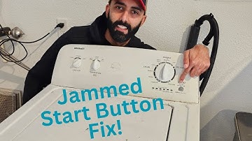 Fixing A Jammed Start Button On A Whirlpool/Kenmore Washer!