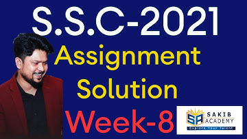 SSC 2021 Assignment week 8 // Week 8 Higher Math Assignment Solution SSC 2021 // SSC Math